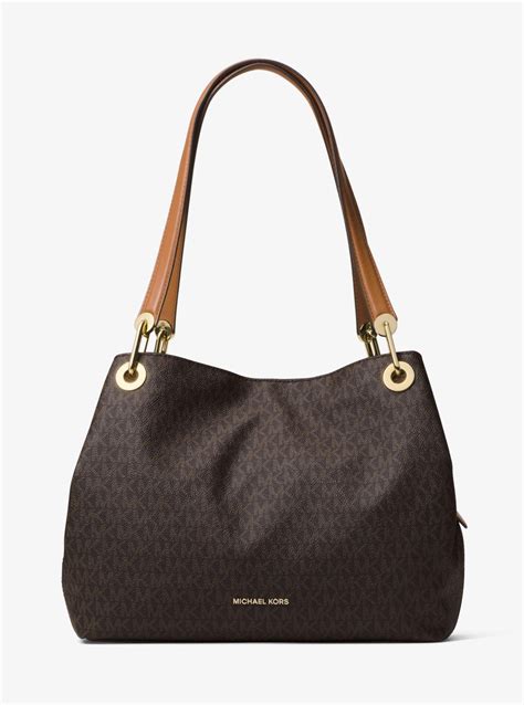 michael michael kors raven logo shoulder bag|Raven Logo Shoulder Bag .